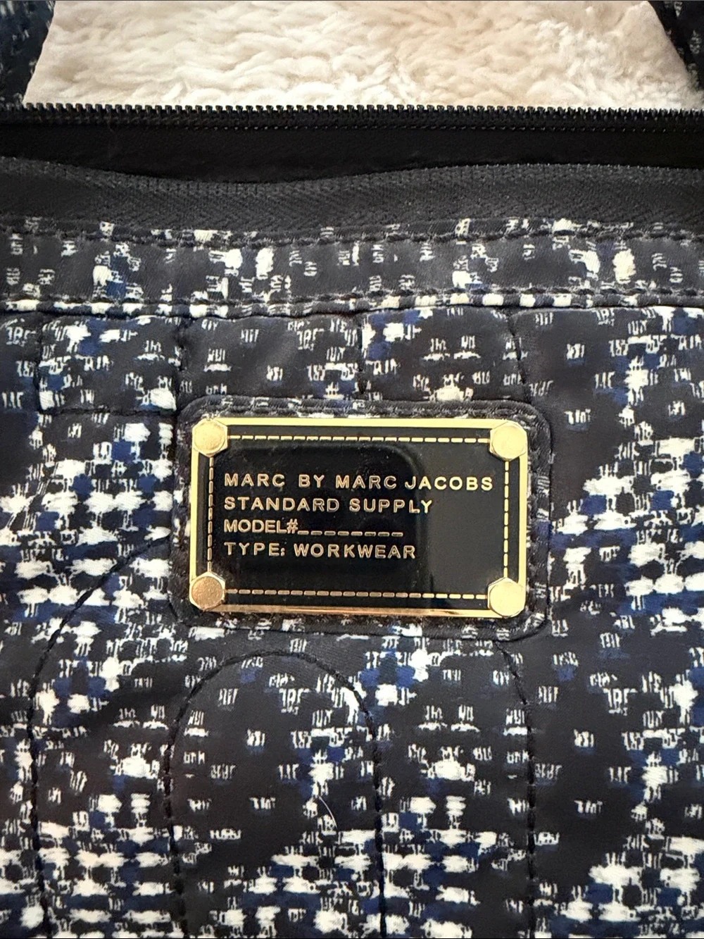 Marc Jacobs nylon quilted workwear laptop bag